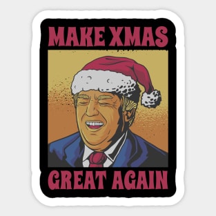 Christmas trump santa claus Sticker